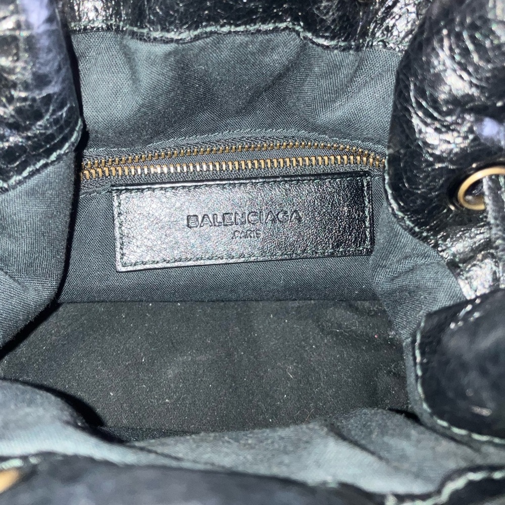 Balenciaga AUTHENTIC Black Mini Motocross Classic Pompon Bag - Picture 15 of 16